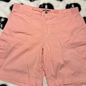 Shorts size 14 medium peach colored top by Lee